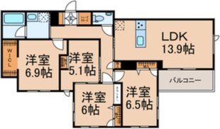 Grandy Villa ohtakanomori Ⅱの物件間取画像